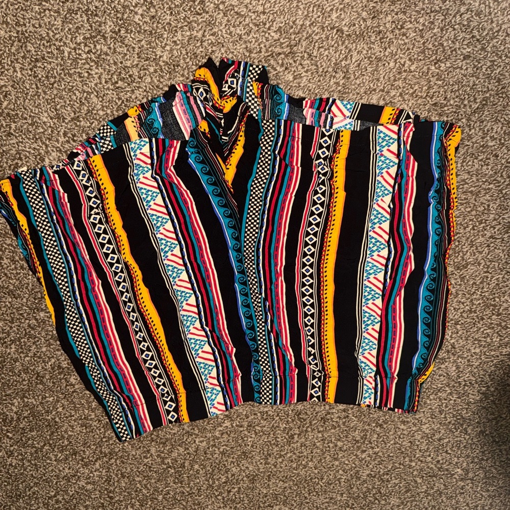 SHEIN Colorful Geometric Print Shorts